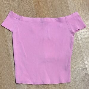 Pink Off-Shoulder Women's Top